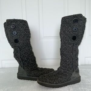 UGG lattice Knit Cardy Gray Boots